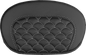 SADDLEMEN Mini Contour Sissy Bar Pad - Dragon Scale - White Stitch 061020906