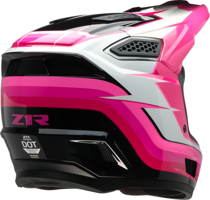 Z1R Dirt Maxx Helmet - Vortex - Pink/White - Large 0110-9708
