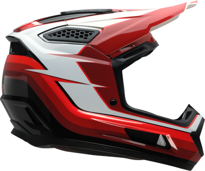Z1R Dirt Maxx Helmet Vortex Red/White Small - Part Number 0110-9696