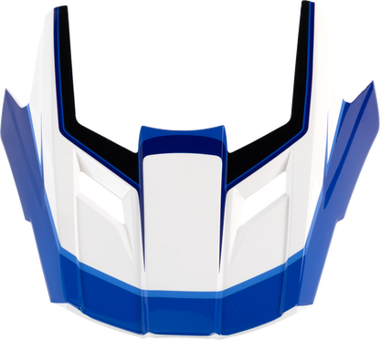 Z1R Dirt Maxx Visor Kit - Vortex Blue/White for XS-M Sizes (Part #0132-1929)