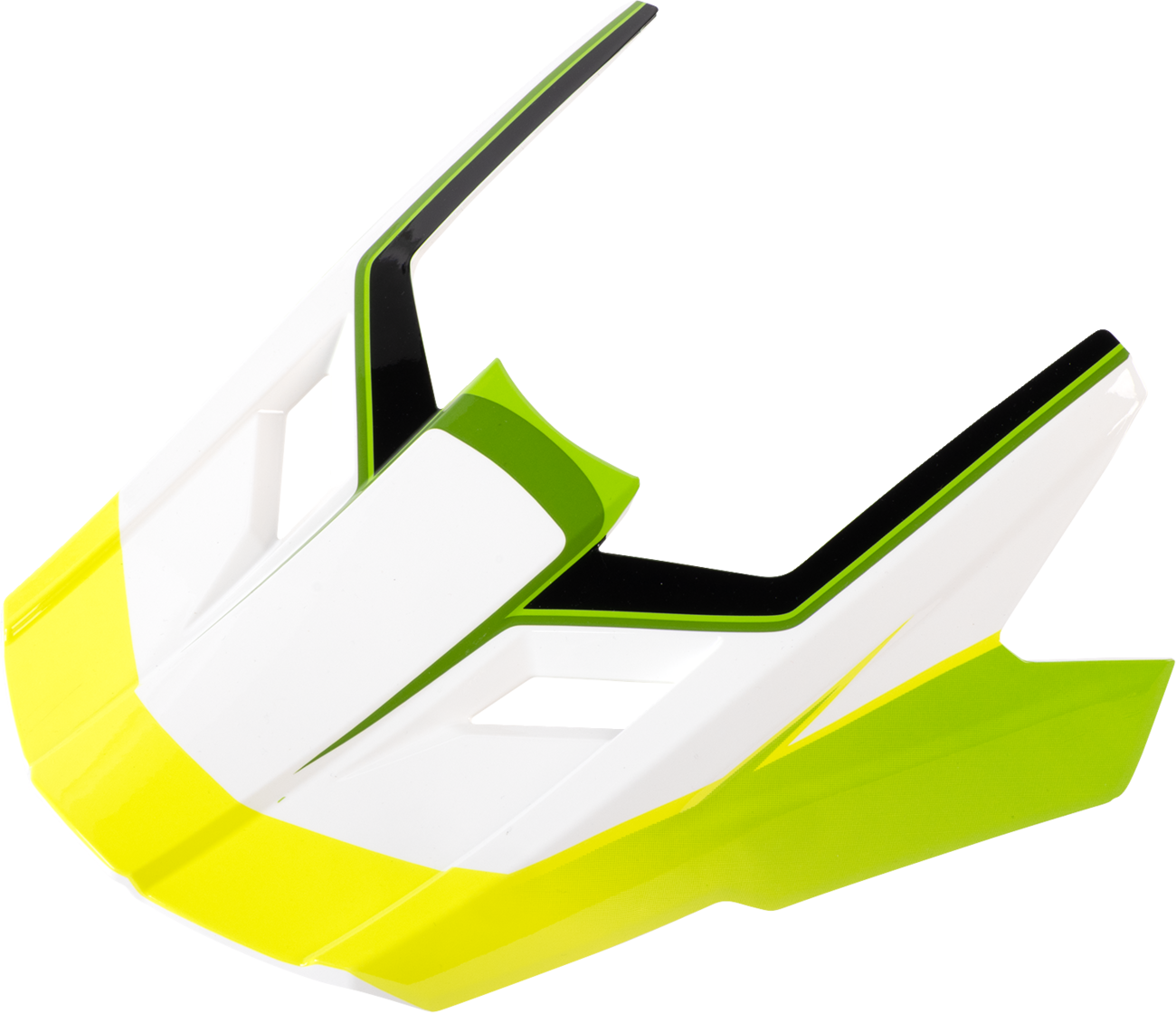 Z1R Dirt Maxx Visor Kit Vortex White/Green for XS-M Helmets (Part #0132-1938)