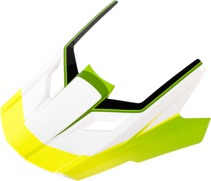 Z1R Dirt Maxx Visor Kit Vortex White/Green for XS-M Helmets (Part #0132-1938)