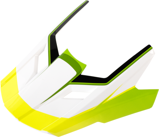 Z1R Dirt Maxx Visor Kit - Vortex White/Green for L-2XL Helmets (Part Number 0132-1939)