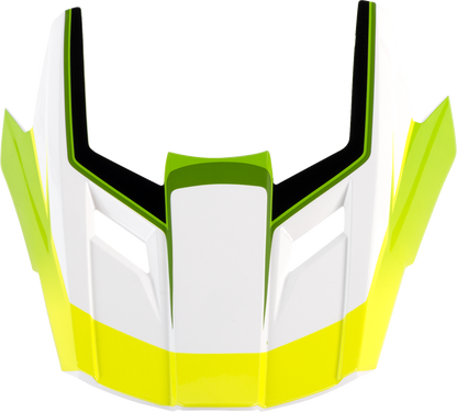Z1R Dirt Maxx Visor Kit - Vortex White/Green for L-2XL Helmets (Part Number 0132-1939)