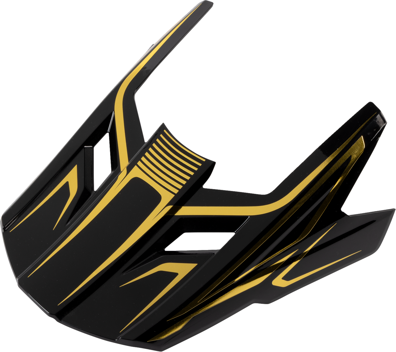 Z1R Dirt Maxx Visor Kit - Monogram Black/Gold for L-2XL Helmets - Part 0132-1943