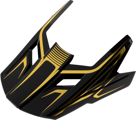 Z1R Dirt Maxx Visor Kit - Monogram Black/Gold for L-2XL Helmets - Part 0132-1943