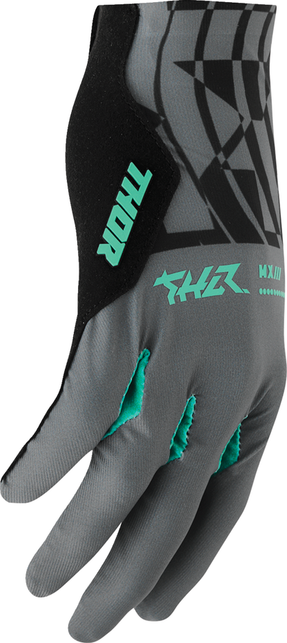 THOR Sportmode Mind Control Gloves - Charcoal/Black - Large 3330-9103