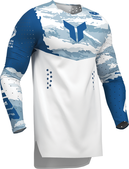THOR Sportmode Recon LE Jersey - White/Blue - Large 2910-9079