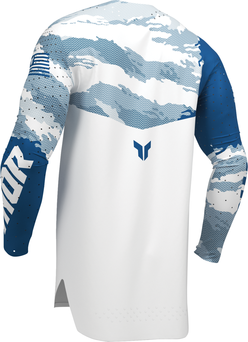 THOR Sportmode Recon LE Jersey - White/Blue - Large 2910-9079