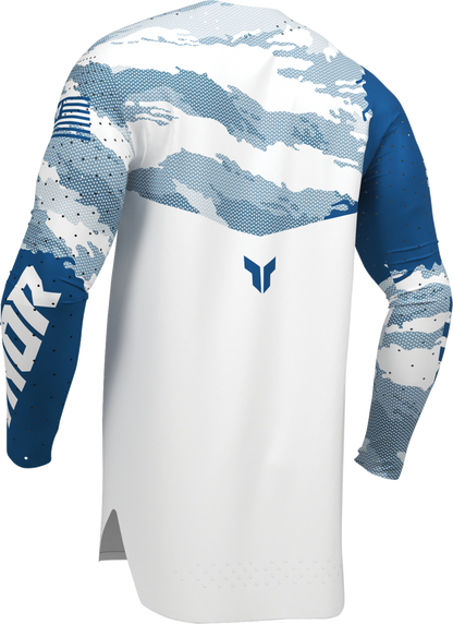 THOR Sportmode Recon LE Jersey - White/Blue - Large 2910-9079