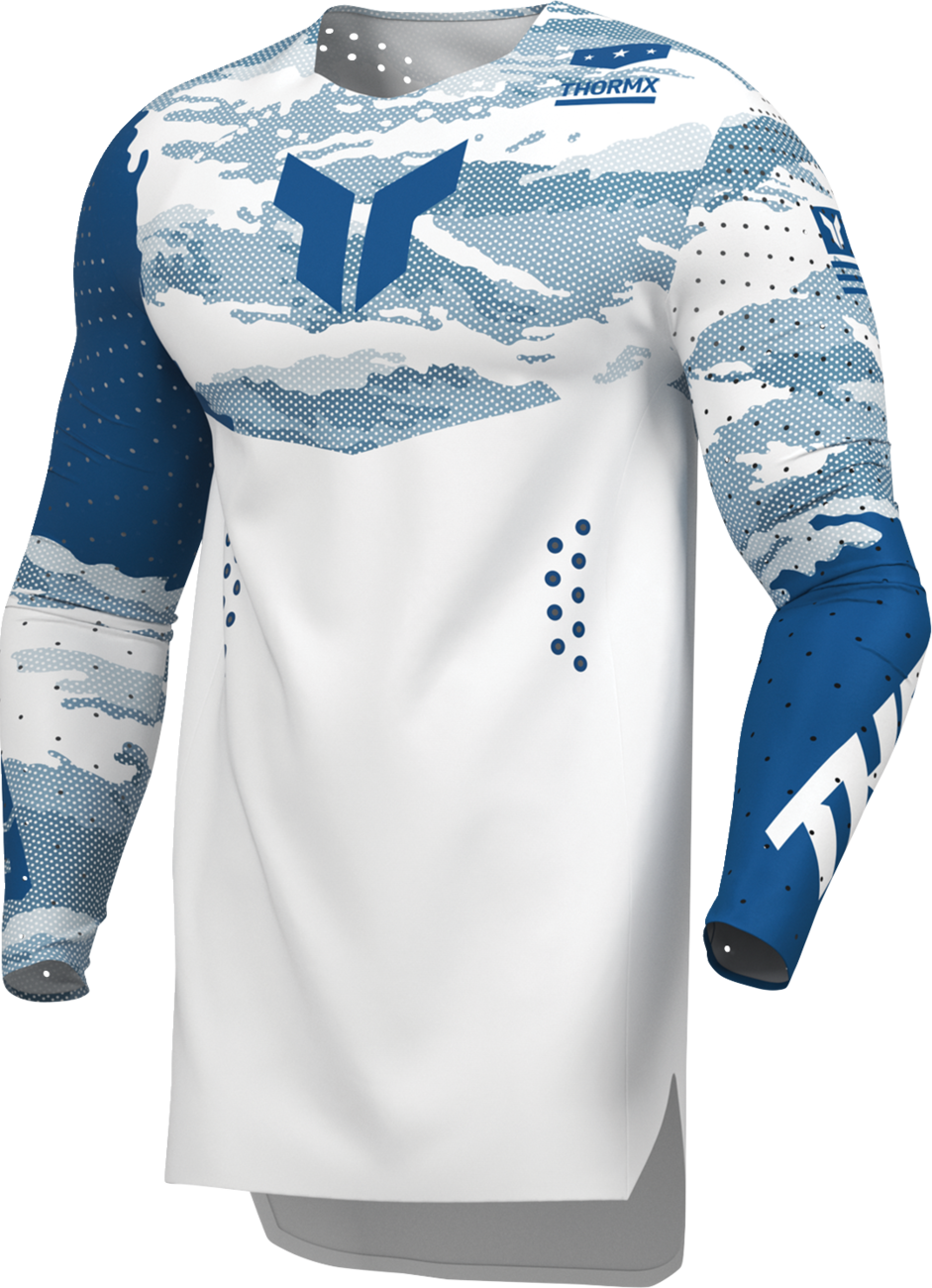 THOR Sportmode Recon LE Jersey - White/Blue - Large 2910-9079