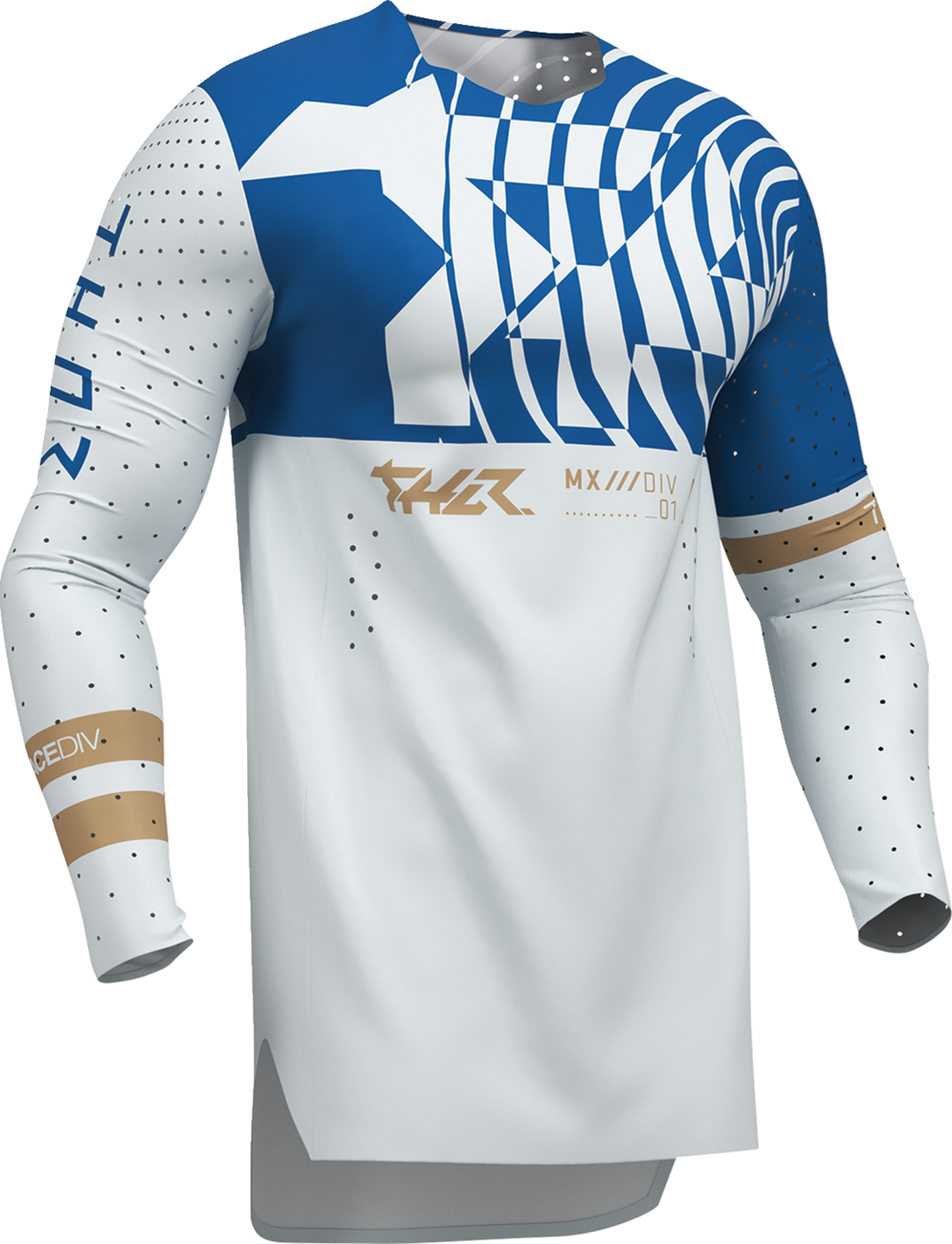 THOR Sportmode Mind Control Jersey - Light Gray/Blue - Small 2910-8767