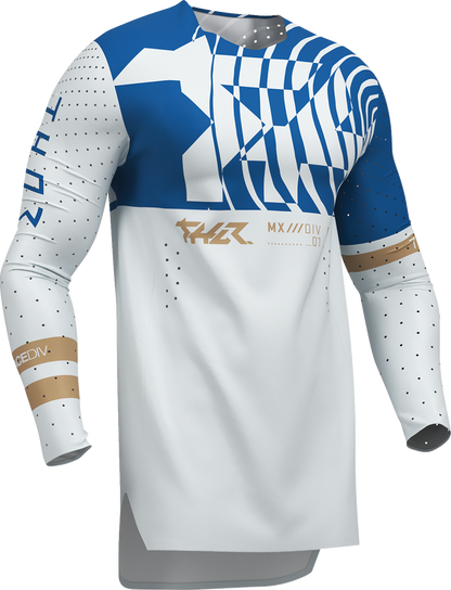 THOR Sportmode Mind Control Jersey - Light Gray/Blue - Small 2910-8767