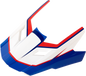 Z1R Dirt Maxx Visor Kit - Vortex - Red/White/Blue - XS-M 0132-1940