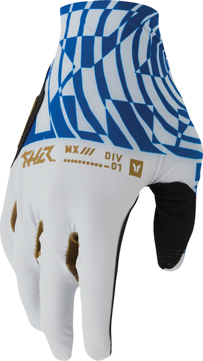 THOR Sportmode Mind Control Gloves - Light Gray/Blue - Small 3330-9126