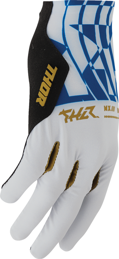 THOR Sportmode Mind Control Gloves - Light Gray/Blue - Small 3330-9126