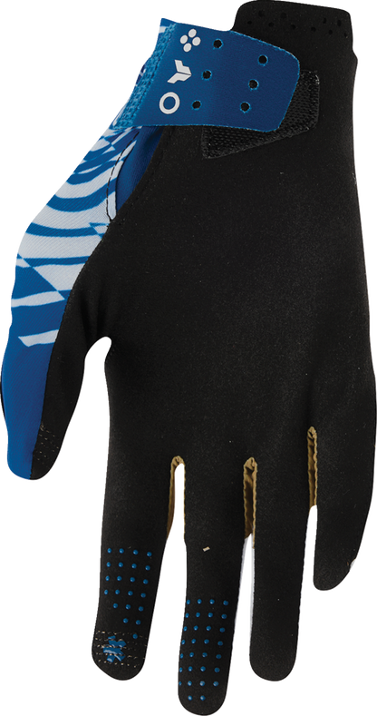 THOR Sportmode Mind Control Gloves - Light Gray/Blue - Medium 3330-9127