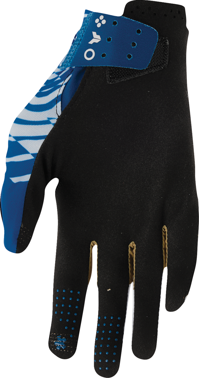 THOR Sportmode Mind Control Gloves - Light Gray/Blue - XL 3330-9129