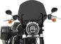 MEMPHIS SHADES El Paso Windshield - 15" - 9" Headlight Cutout - Dark Black Smoke MEP5265