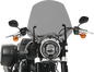 MEMPHIS SHADES El Paso Windshield - 17" - 9" Headlight Cutout - Black Smoke MEP5273
