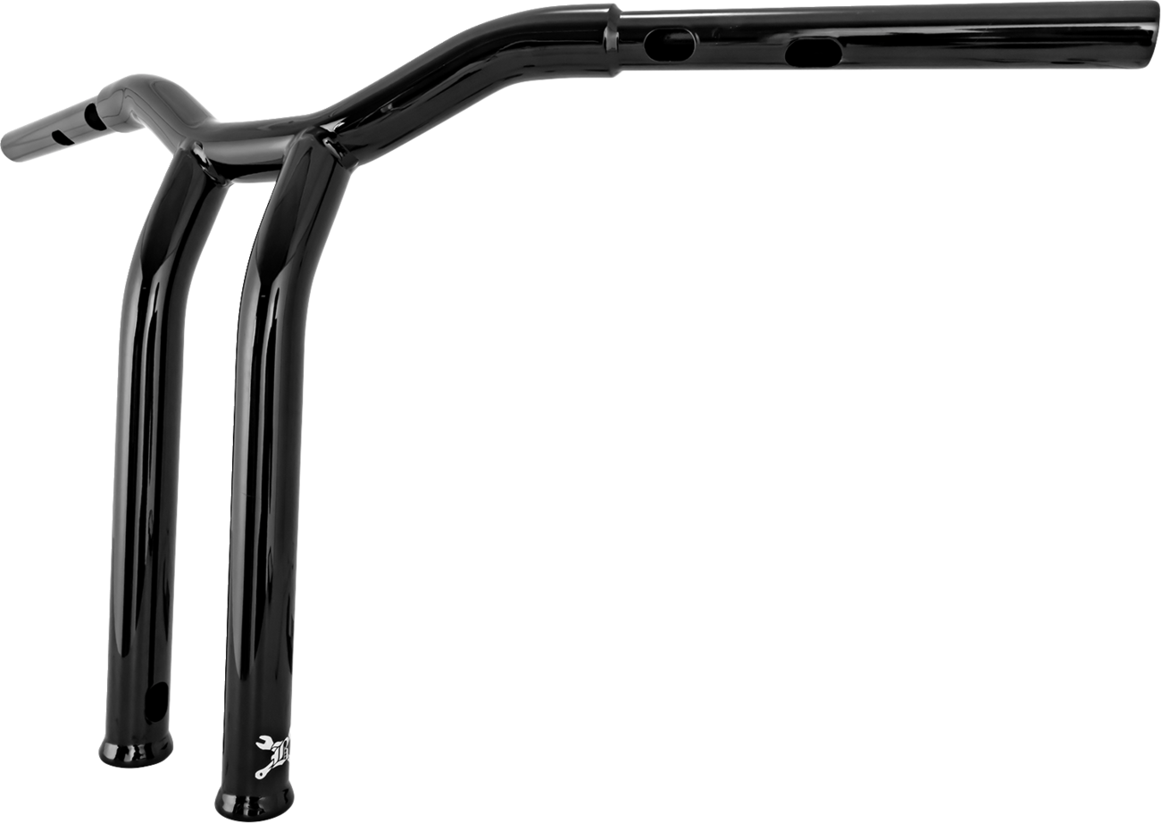 BURLY BRAND Dominator Handlebar - Touring/Softail - 14" - Black B12-6083B