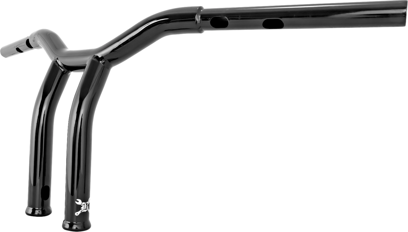 BURLY BRAND Dominator Handlebar - Touring/Softail - 10" - Black B12-6081B