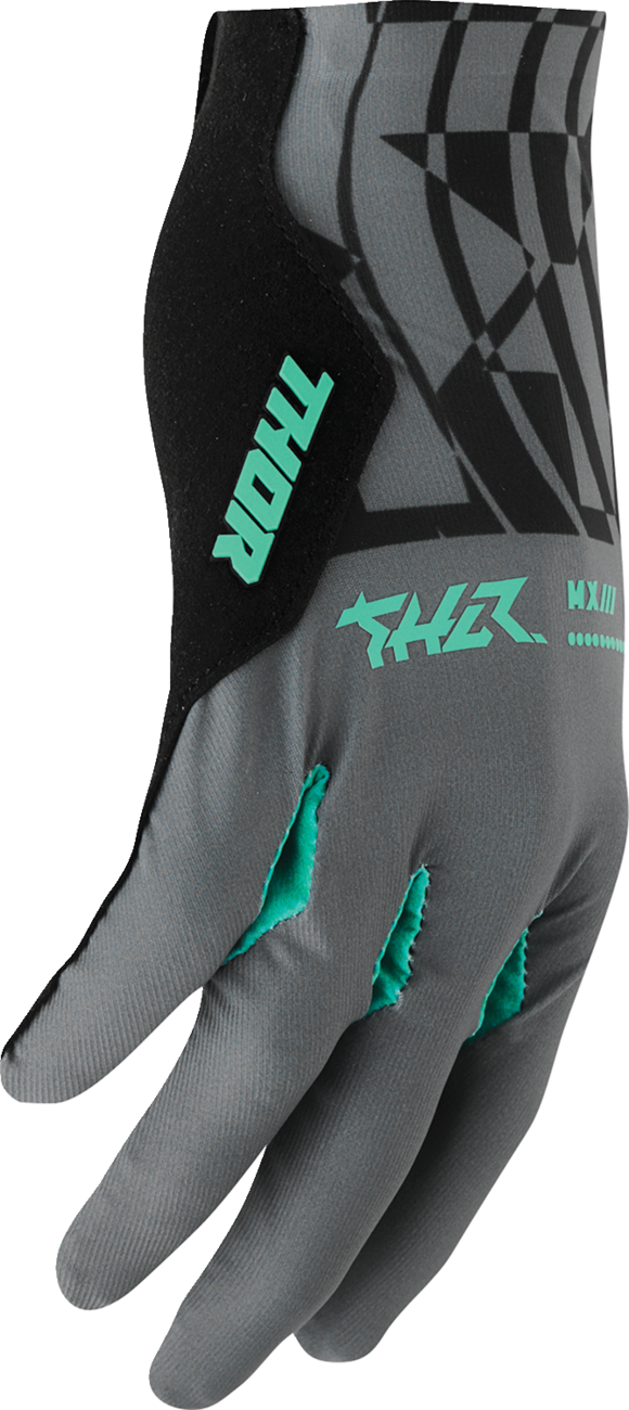 THOR Sportmode Mind Control Gloves - Charcoal/Black - Small 3330-9101