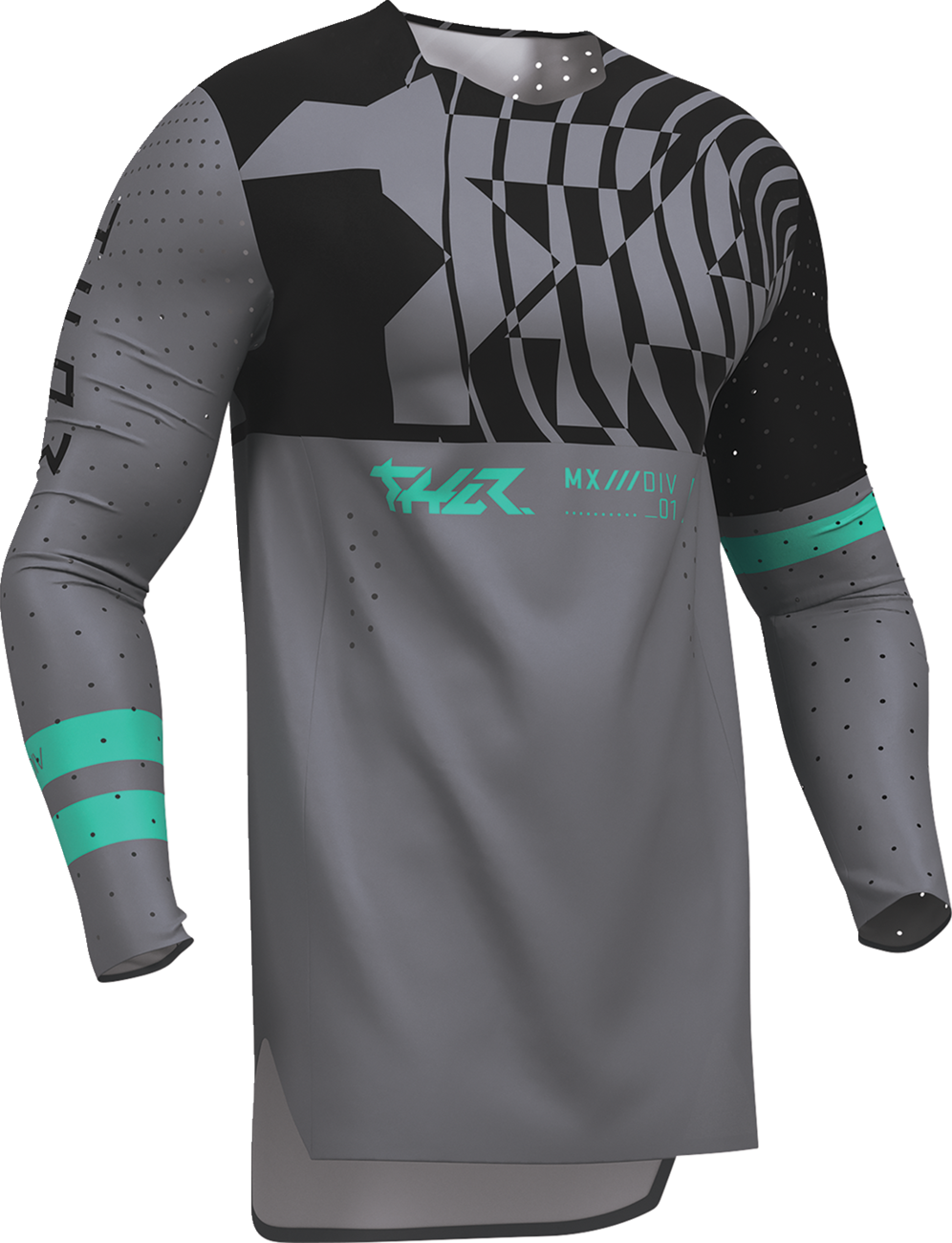THOR Sportmode Mind Control Jersey - Charcoal/Black - XL 2910-8765