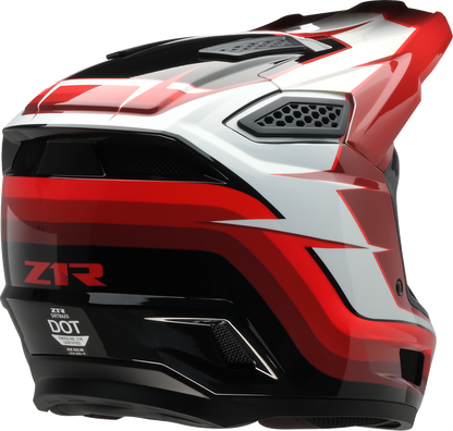 Z1R Dirt Maxx Helmet - Vortex - Red/White - XS 0110-9695