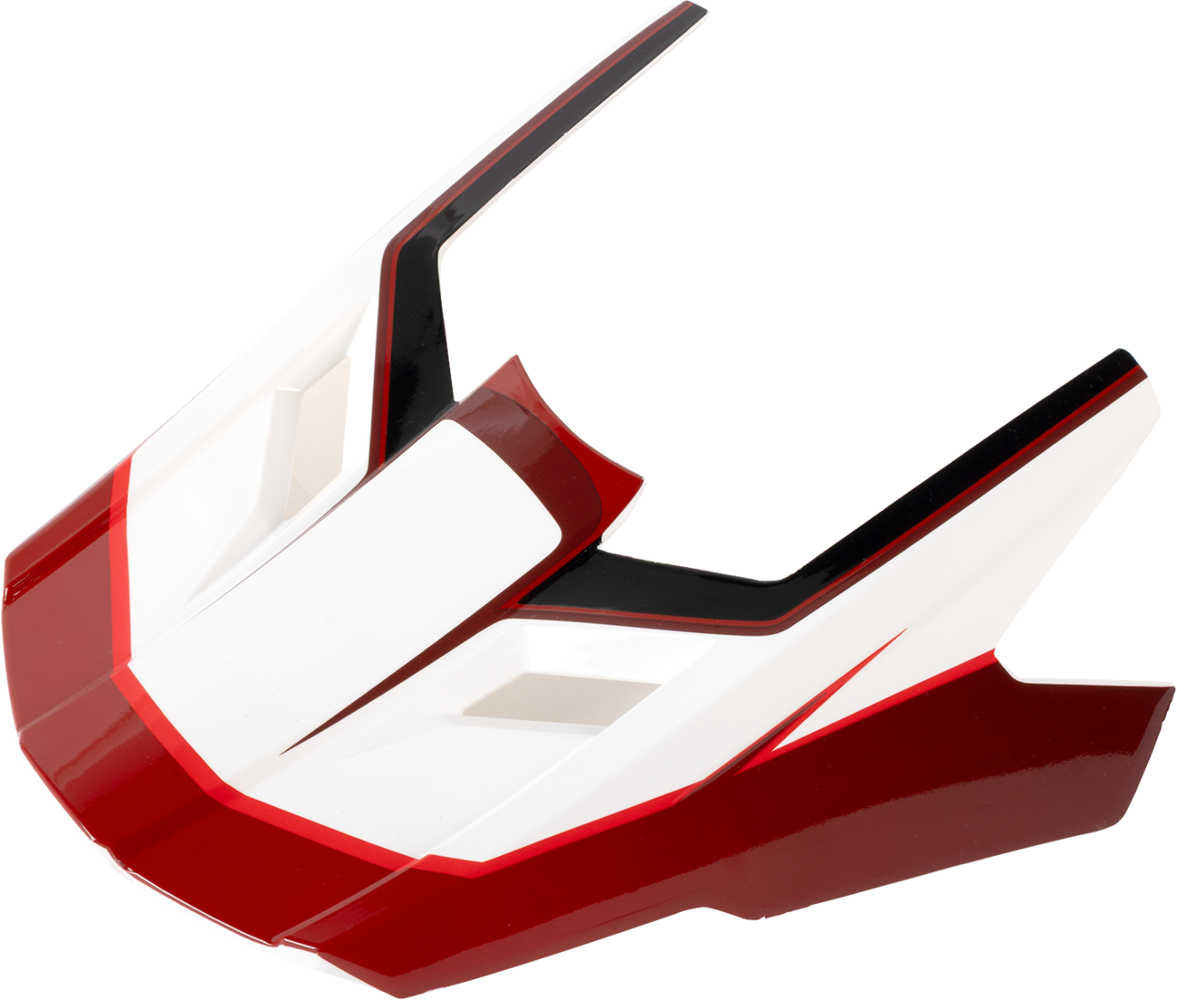 Z1R Youth Dirt Maxx Visor Kit - Vortex - Red/White 0132-1946