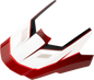 Z1R Youth Dirt Maxx Visor Kit - Vortex - Red/White 0132-1946