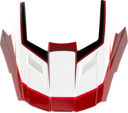 Z1R Youth Dirt Maxx Visor Kit - Vortex - Red/White 0132-1946