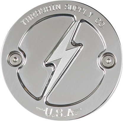 THRASHIN SUPPLY CO. Points Cover - Dished - Polished - 2 Hole - M8 TSC-3027-2