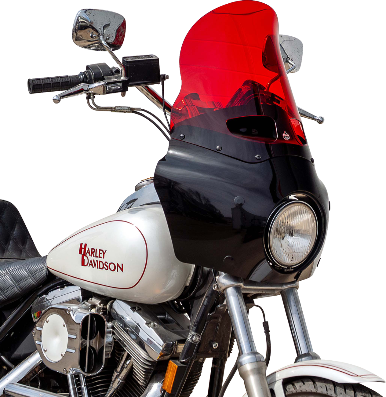 KLOCK WERKS Windshield - Road Warrior Fairing - 15" - Red KWW-06-0619