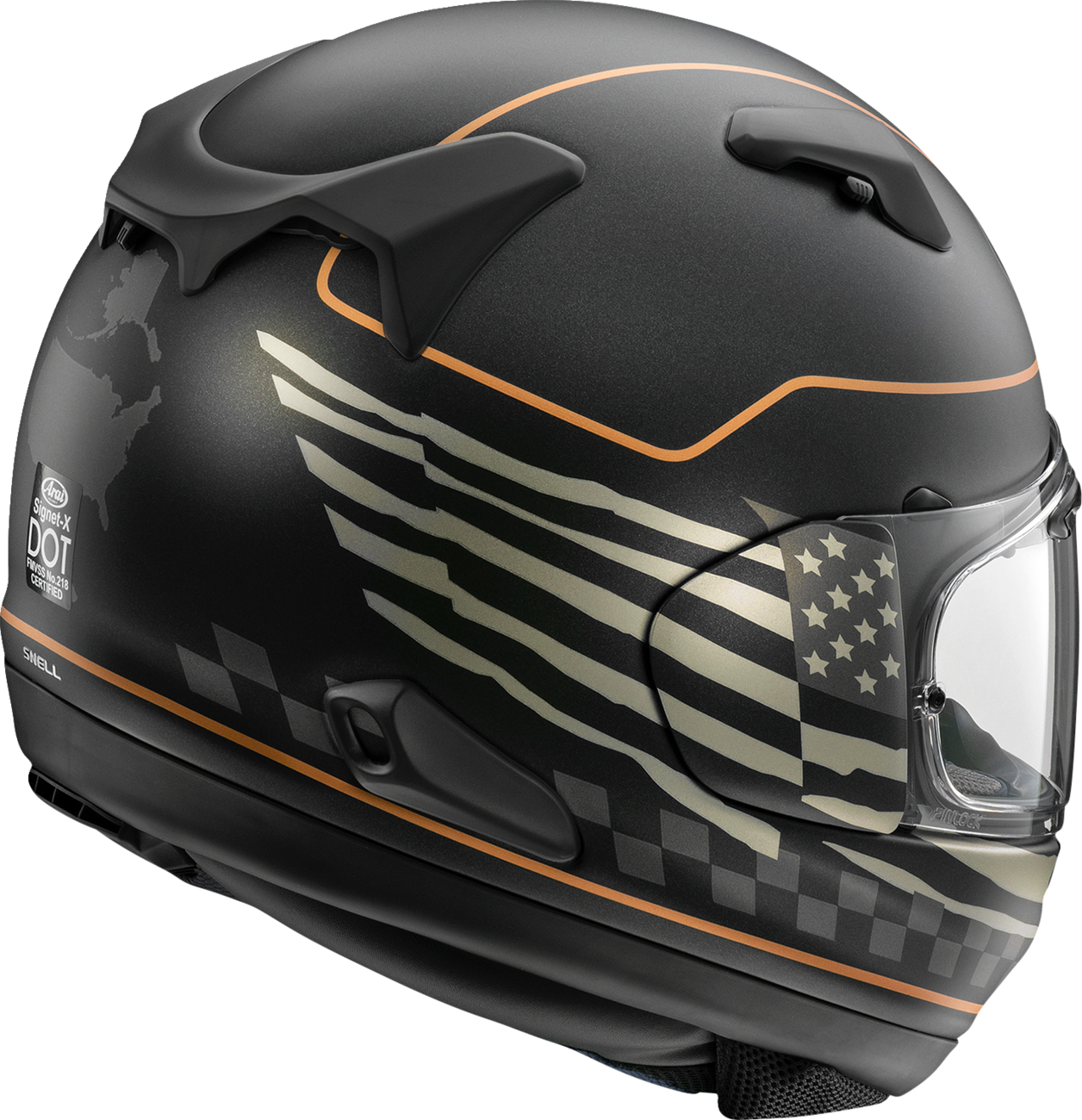 ARAI HELMETS Signet-X Helmet - US Flag - Black Frost - Medium 0101-18519