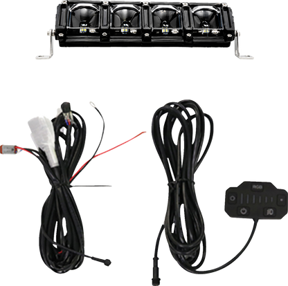 BRITE-LITES 10-Inch BL-OVW10 Multi-Mode LED Light Bar with RGB Backlighting