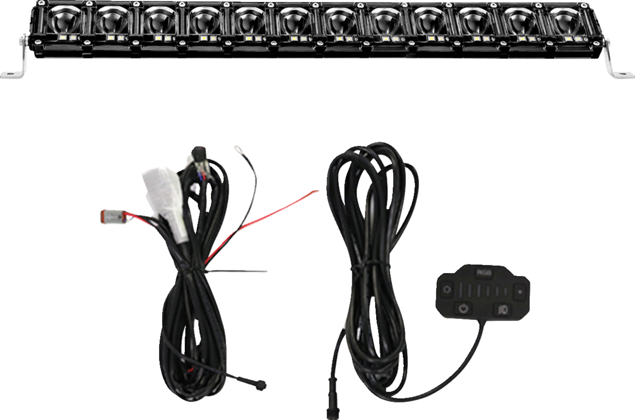 BRITE-LITES 30-Inch BL-OVW30 Multi-Mode LED Light Bar with RGB Backlit and Vibration Mounting