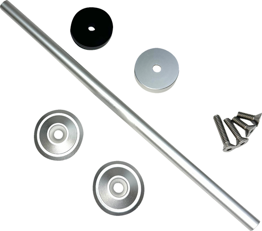 CUSTOM DYNAMICS Front Axle Cover Kit - Silver - M8 CD-AC-P