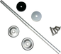 CUSTOM DYNAMICS Front Axle Cover Kit - Silver - M8 CD-AC-P