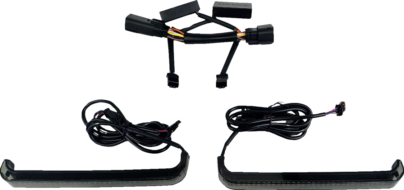 CUSTOM DYNAMICS Saddlebag Lights - Low Profile Red LEDs with Smoke Lens for Harley-Davidson Touring Models CD-LP-2026-S