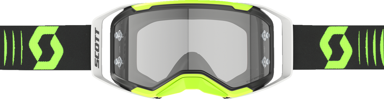 SCOTT Prospect 2.0 Goggle - Doppler Light Sensitive - Black/Neon Yellow with Gray Lens