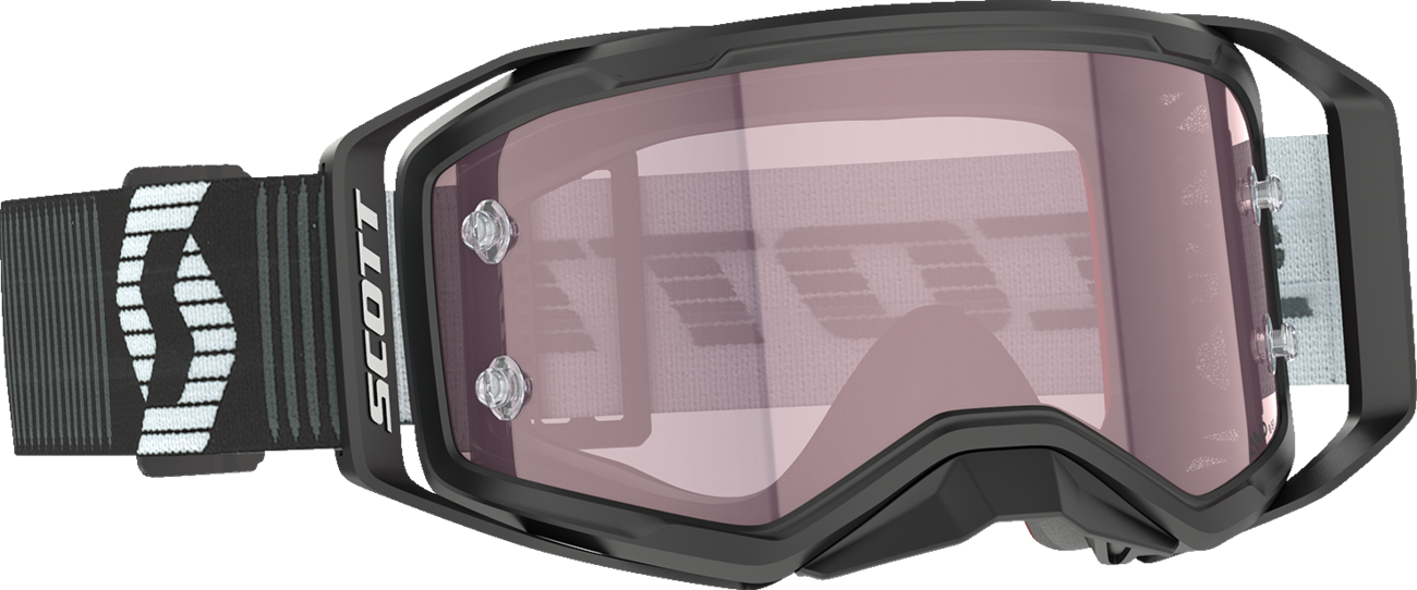 SCOTT Prospect 2.0 Amp Goggle with Rose Lens – Black/White Frame, Part 4214691007352
