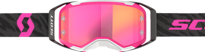 SCOTT Prospect 2.0 Zebra Goggle with Pink Chrome Lens - Black and Pink Frame