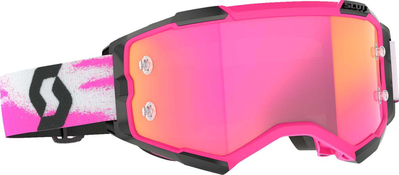 SCOTT Fury Goggle Pink/Black with Pink Chrome Lens - Model 2728281665340