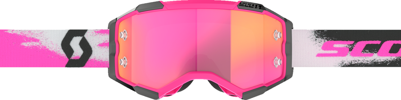 SCOTT Fury Goggle Pink/Black with Pink Chrome Lens - Model 2728281665340
