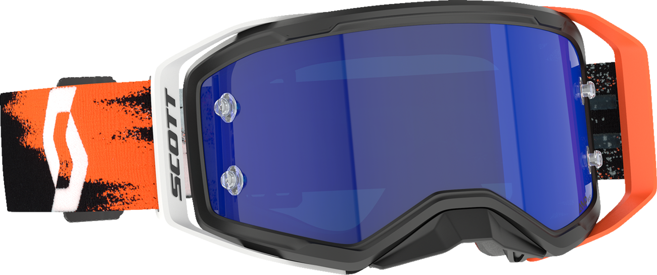 SCOTT Prospect 2.0 Amp Goggle – Black/Neon Orange with Blue Chrome Lens, Part 4214785039349