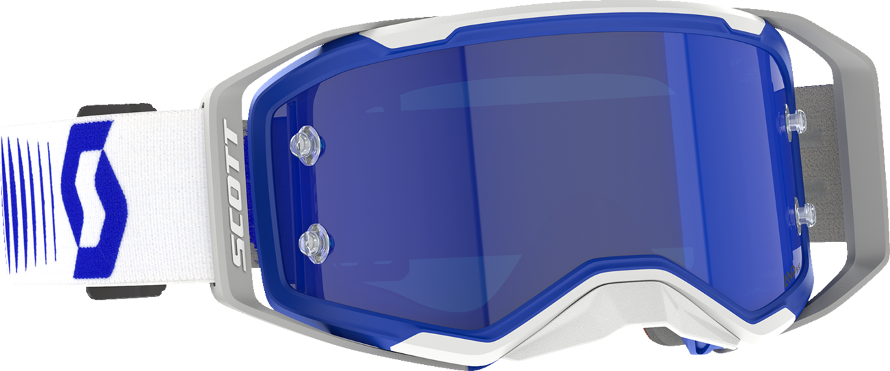 SCOTT Prospect 2.0 AMP Chrome Goggle - Doppler White/Blue with Blue Chrome Lens Part 4214788208349