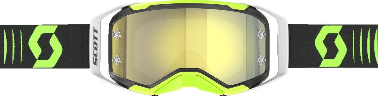 SCOTT Prospect 2.0 Goggle - Doppler Black/Neon Yellow with Yellow Chrome Lens Part 4214718209289