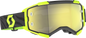 SCOTT Fury Zebra Goggle with Yellow Chrome Lens - Black/Neon Yellow