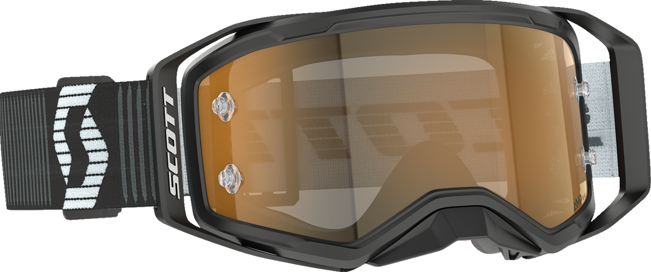 SCOTT Prospect 2.0 AMP Chrome Goggle with Gold Chrome Lens - Black/White